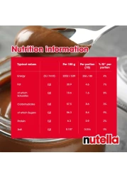 Nutella Hazelnut Chocolate Spread Jar 750g​ + 75g Extra