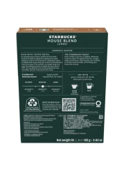 ستاربكس هاوس بلاند كبسولات قهوة لونغو متوسطة التحميص، 18 كبسولة، 103 غرام