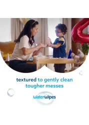 WaterWipes Plastic Free Textured Clean Toddler &amp; Baby Wipes 240 Wet Wipes (4 Packs)