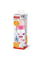 Nuk First Choice+ Glass No-Colic Feeding Bottle 25036C Multicolour 300ml