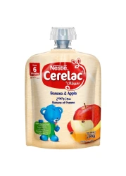 نستله سيريلاك طعام أطفال مهروس موز وتفاح 90 غرام