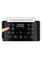 بلاك آند ديكر مقلاة هوائية رقمية AF4500-B5 كبيرة جدًا- أسود سعة 4.5 لتر