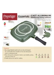 Prestige Essential Cast Aluminium Double Fry Pan 32cm