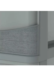 كوزموبلاست سيدارجراين خزانة تخزين 5 طبقات بأدراج وعجلات، رمادي داكن، 50x40x114 سم