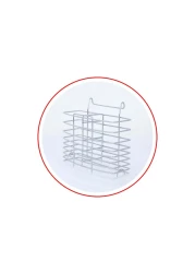 Life Smile Stainless Steel Dish Rack - 3 Tier with Utensils and Glass Holder Long Lasting and Durable