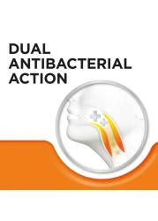 ستربسلز أقراص إستحلاب بنكهة البرتقال و فيتامين C ذات مفعول مزدوج مضاد للبكتيريا لتخفيف سريع و فعال لإلتهاب الحلق 24 قرص إستحلاب