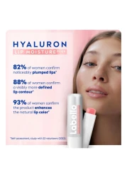 Labello Hyaluron Lip Moisture Plus Lip Balm with Menthol Sheer Rose 5.2g