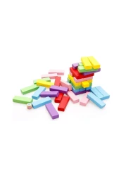 Merchant Ambassador Classic Games Tumblin' Tower Zenga Blocks Multicolour Pack of 54