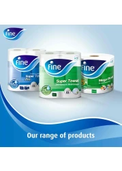 Fine Kitchen Tissue Roll 750Meters X 2 Ply 1 Mega Roll
