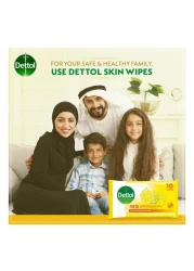 Dettol Anti Bacterial Fresh Skin 10 Wipes Pack of 5