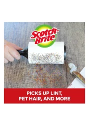 Scotch-Brite Lint Roller With 30 Sheets Black 4.55m