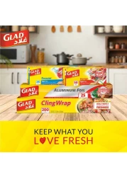 Glad Freezer Zipper Bags, 40 Bags, 16.8x18cm