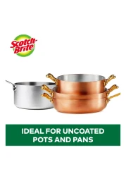 Scotch-Brite Stainless Steel Metal Spiral Scrubber Scouring Pad 6 PCS