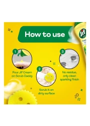 Jif Multipurpose Cream Cleaner Lemon 500ml And Scrub Daddy Multipurpose Scratch-Free Scrubber