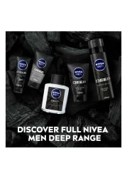 NIVEA MEN Deep After Shave Lotion With Anti-Bacterial Black Carbon And Woody Scent 100ml
