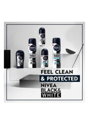 NIVEA MEN Antiperspirant Roll-on for Men Black and White Invisible Protection Fresh 50ml