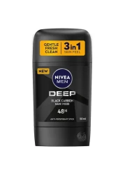 نيڤيا مزيل للعرق للرجال ديب دراي آند كلين فيل حماية ضد البكتيريا ستيك 50 مل