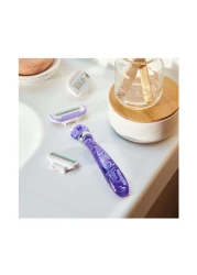 Gillette Venus Swirl Razor Blade Refills Purple 4 PCS