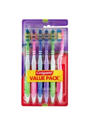 Colgate Zig Zag Medium Toothbrush Multicolour 6 PCS