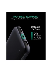 أوكي سليم باور بانك أسود 10000 مللي أمبير 15 واط