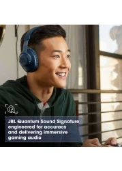JBL Quantum 100 Gaming Headphone Over-Ear With a Detachable Voice-Focus Boom Mic Black