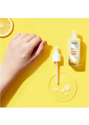 غارنييه سكين أكتيف سيروم فائق للاشراقة السريعة ضد البقع ب X30 فيتامين سي*و نياسيناميد. *vs كريم للاشراقة السريعة للنهار