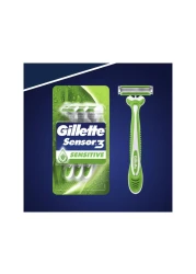 Gillette Blue 3 Sensitive Disposable Green 3 Razors