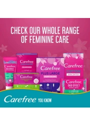Carefree Plus Large Pantyliners Megapack White 64 Liners