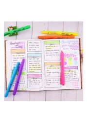 وايتك أقلام تحديد قابلة للسحب متنوعة 12 قطعة