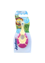 جوردن ستيب باي ستيب فرشاة أسنان للأطفال من عمر 0-2 سنة، متعددة الألوان