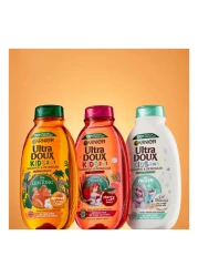 Garnier Ultra Doux Cherry Soft Almond Kids 2-In-1 Shampoo And Detangler Pink 400ml