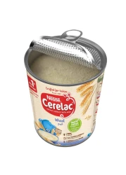 نستله سيريلاك حبوب قمح بدون إضافة سكر مع حليب للأطفال من عمر 6 أشهر، 400 غرام