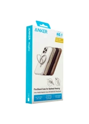 أنكر ماغ غو غطاء حماية مغناطيسي مع حامل حلقي بزاوية 360 درجة لهاتف أبل آيفون 16 برو أسود