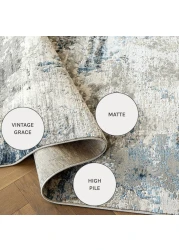 Jacob Sky 150 x 80 cm Carpet Knot Home Designer Rug for Bedroom Living Dining Room Office Soft Non-slip Area Textile Decor