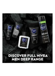 NIVEA MEN Deep Clean Shave Shaving Gel With Anti-Bacterial Black Carbon 200ml