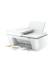 إتش بي ديسك جت إنك بلس 4120 طابعة الكل-في-واحد لاسلكية للطبع والنسخ والمسح الضوئي وإرسال الفاكس من الأجهزة المحمولة - أبيض