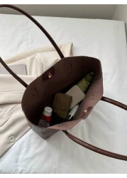 Vintage Tote Bag Women s 2025 New Fashion Commuter Bag Versatile Large Capacity Shoulder Bag