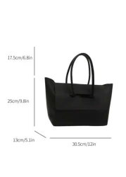 Old Moeny Lightweight Minimalist Flap Large Capacity Tote Bag For Teen Girls Women College Students Rookies White Collar College Commute Outdoors Travel Outings Perfect For Back To School College Midd
