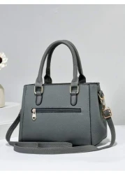 New Shoulder Handbag With Fur Ball Pendant Casual Style Mother s Day Gift For Mom Must Have For Mom Perfect For Office College Work Business Commuting Outdoor Travel Outing Best Mothers Day Gifts Ever