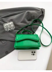 Fashionable Solid Color Minimalist Retro Mini Handbag Suitable For Shopping Wallet Young Women College Students New Graduates Office Workers Suitable For Office College Work Business Commuting Outdoor