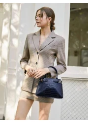 SHECARRY Women Top Handle Bags Crocodile Autumn Winter School Travel Commute Work Elegance Exquisite Hand Carry Or Cross Body Best Mothers Day Gifts Women