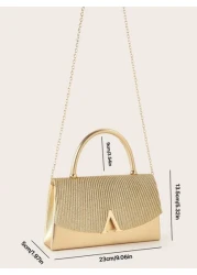 حقيبة سهرة المتوهجة للسيدات أنيقة وعصرية، مثالية للأعياد والحفلات والزفاف وعشاء زفاف وذكرى الميلاد، تنسق مع