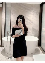 A Glittering Shiny Flip Evening Bag Mini Party Clutch With Pleated Design Envelope Bag With Chain Tready Bride Bag Perfect For Party Wedding Prom Dinner Banquet Matching With Wedding Dress Formal Dres