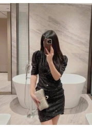 1pc Shiny Glamorous Box Shaped Evening Clutch Bag With Luxurious Rhinestone Decor For Formal Party Wedding Prom