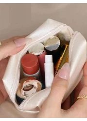 حقيبة تجميل صغيرة مخصصة، حقيبة تخزين أحمر الشفاه بسحاب،حقيبة أدوات التجميل للسفر،محفظة عملات معدنية،صندوق ت