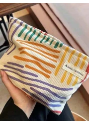 1 PC Cosmetic Bag Makeup Bag Toiletry Organizer Travel Case Organizer Storage Bag Flower Pattern Polyester Elegant Design Widely Used Mother s Day Ladies Women Teenagers Fashionable Stylish Portable L