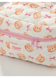 1 Piece Large Capacity Women Makeup Bag Fashion Sweet Style Cosmetic Bag Set Printed Wash Bag Sorting Storage Bag Vanity Organizer Beauty Case Zipper Pouch Makeup Bag Toiletry Bag Versatile Storage Ba