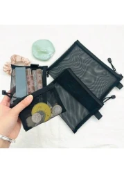 4 Pieces Set Makeup Storage Bag Bathroom Supplies Storage Bag Multi Functional Lightweight Storage Bag Travel Luggage Storage Bag Summer Travel Vacation Home Bathroom Decor Holiday Makeup Organizer