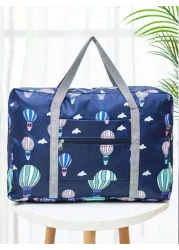 1pc Portable Foldable Travel Bag Reusable Cosmetic Storage Pouch Unisex Toiletry Organizer Large Capacity For Luggage Bathroom Travel Gift Holiday Wardrobe Vanity Summer Travel Vacation Home Bathroom