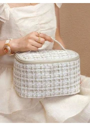 حقيبة يد أنيقة للمساحيق والمكياج، مُنظم حقيبة المساحيق، حقيبة المستلزمات الشخصية، حقيبة مساحيق للسفر، حقيبة